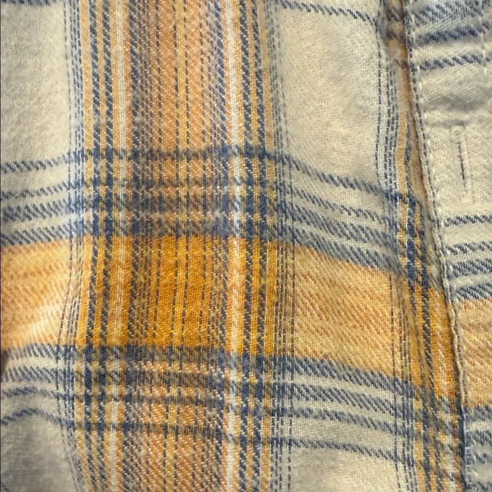 Free People Plaid Long Sleeve Shirt with Sequin Detail - Picture 6 of 6